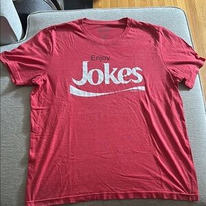 Enjoy Jokes Red Graphic T-Shirt